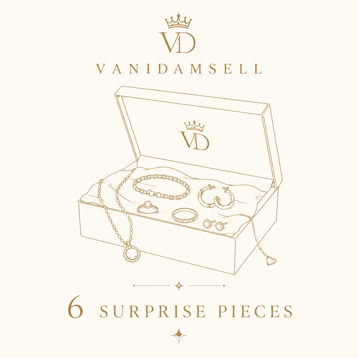 6 pcs surprise - VANIDAMSELL