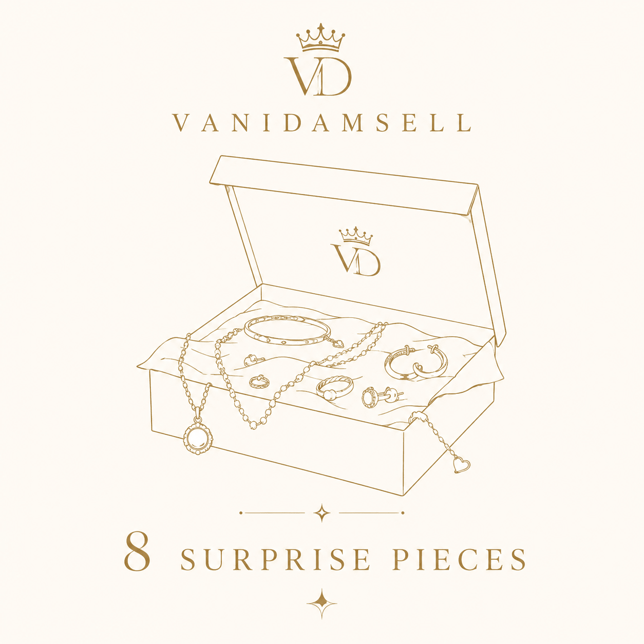 8 pcs surprise - VANIDAMSELL