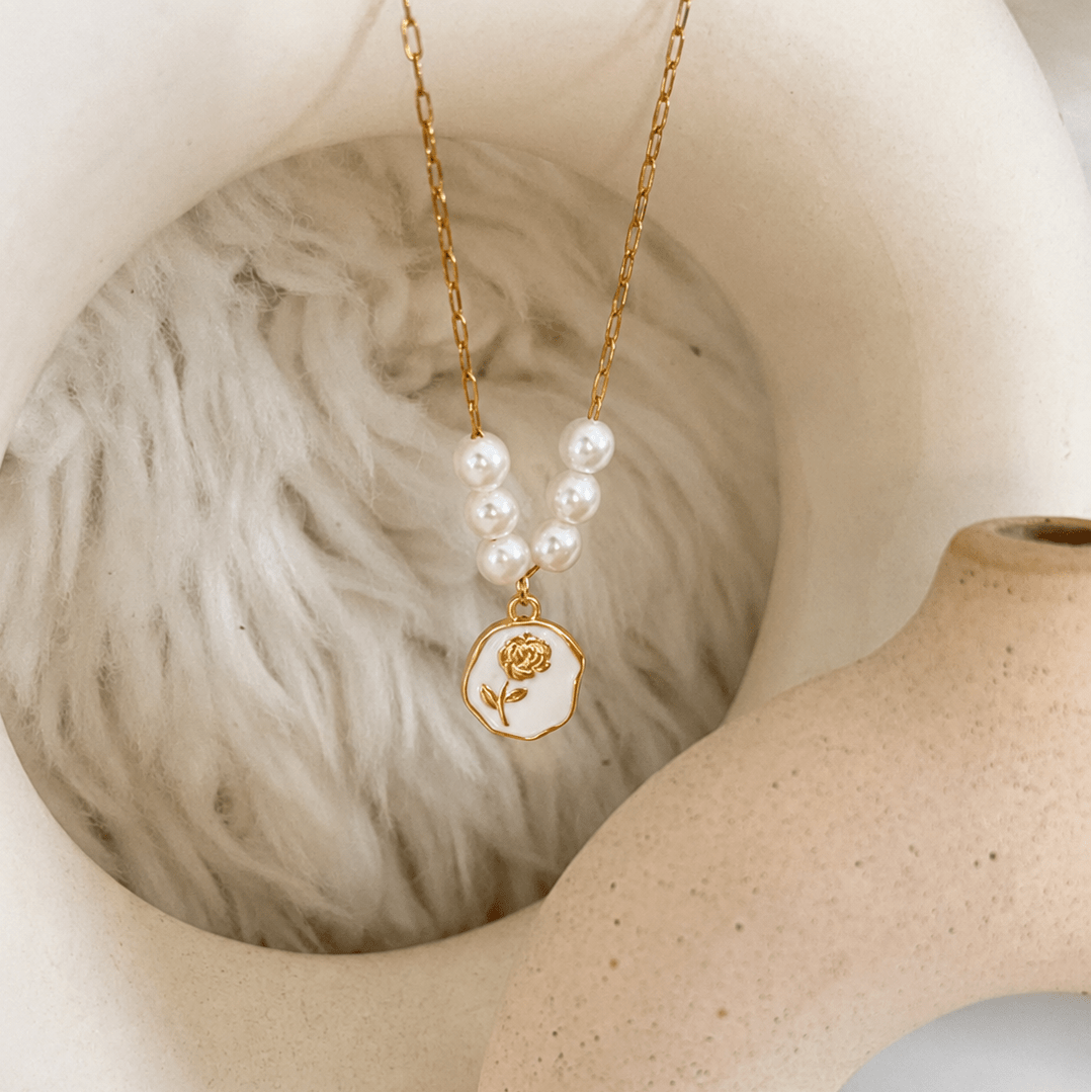 golden bloom pendent - VANIDAMSELL