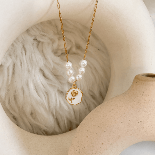 golden bloom pendent - VANIDAMSELL