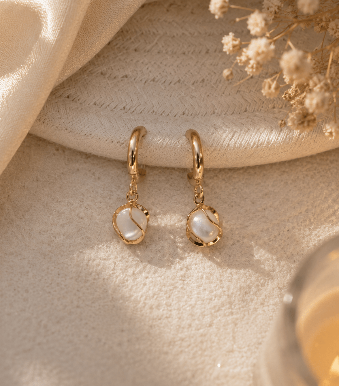ivory drop earrings - VANIDAMSELL
