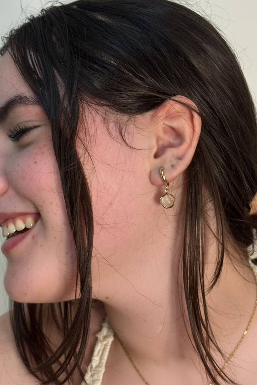 ivory drop earrings - VANIDAMSELL