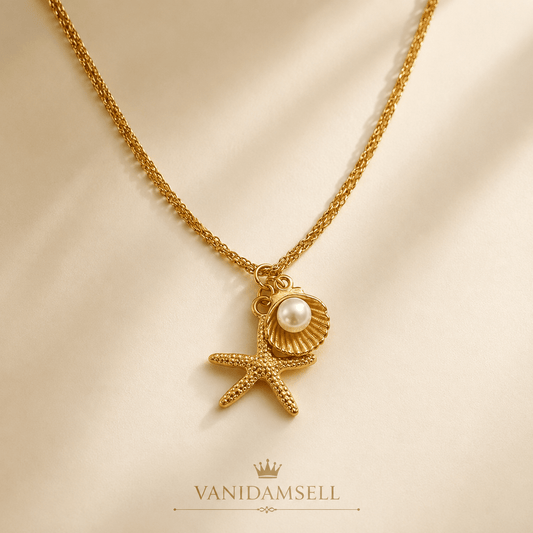 pearl tide necklace - VANIDAMSELL